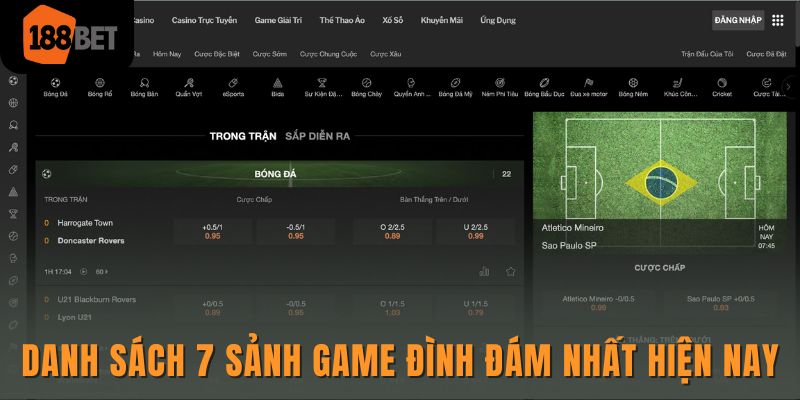 Danh sách 7 sảnh game đình đám nhất hiện nay